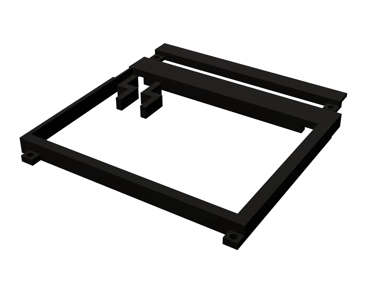 3D-printed screen bezel, 3D model
